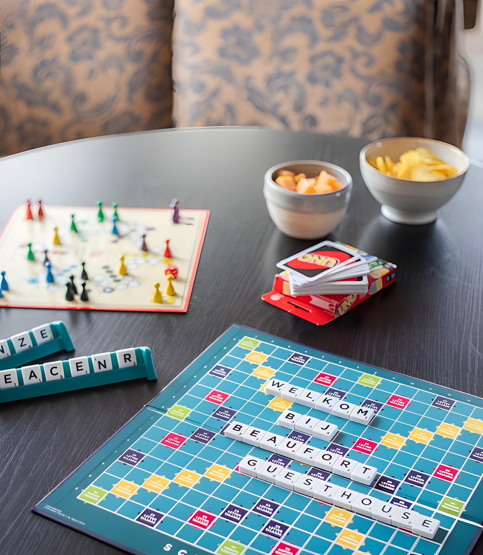 Gesellschaftsspiele auf dem Tisch